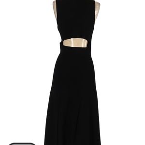 Vintage PROENZA SCHOULER Black Label Knit Cut-Out Midi Dress S
